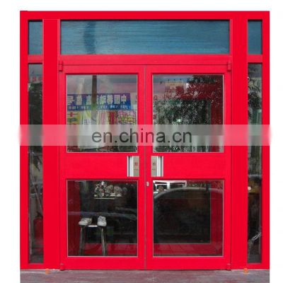 hurricane proof aluminum double swing fire door price double glazed front doors