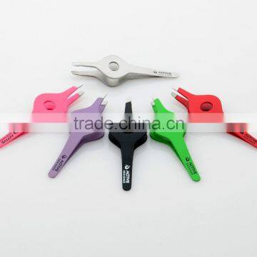 Professional Eyebrow Tweezers Wide Grip Various Colors