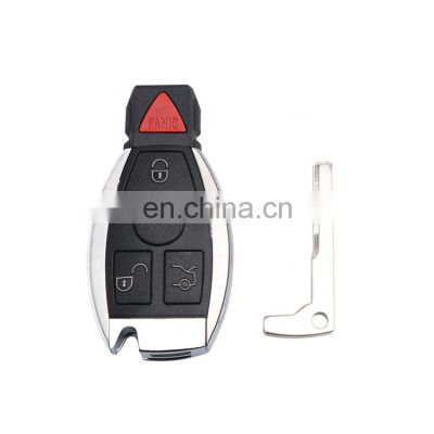 Keyless Entry 4 Buttons 433 / 315 Mhz Remote Smart Car Key Shell For Benz BGA NEC Auto Key