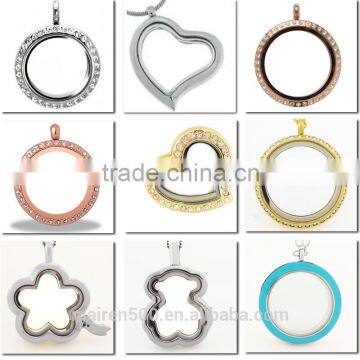 2016 latest fashion glass floating lockets wholesale