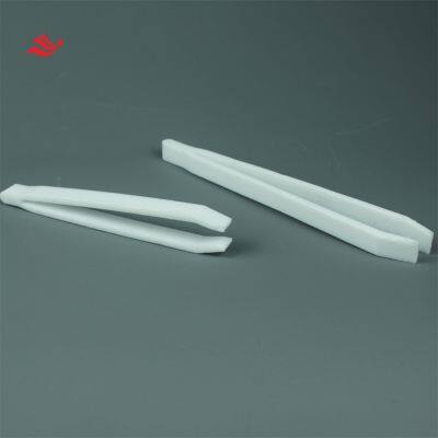 High Temperature Resistance Lab White PTFE Forceps PTFE Tweezers 200MM Size photo-2