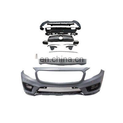 Runde aluminium alloy Material Car Body Kit With front bumper rear lip spoiler For 2016-2020 Mercedes-Benz GLA45 body kit