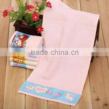 100%Cotton Reactive printed custom printed labels kids towel best selling products on alibaba