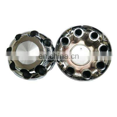 High Quality Customized ABS Plastic 8Lugs Blank Chrome 210mm Car Wheel Center Caps