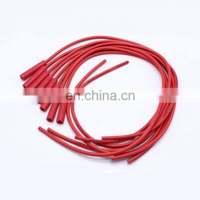 Universal Red Straight Boots 8mm Spark Plug Wire Set