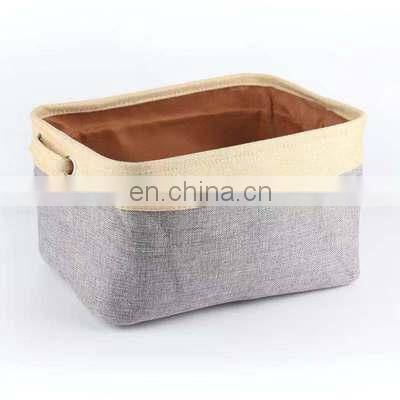 New Japanese Stackable Clothes Storage Fabric Foldable Storage Box Linen Clothes Storage Baskets Box for Household photo-3