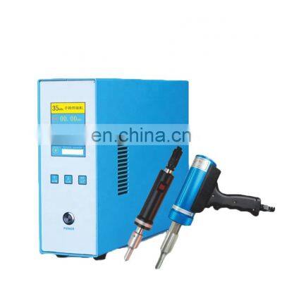 Factory price Lingke 35kHz 900W portable plastic welding machine handheld high frequency spot welder equipment