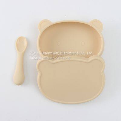 Weiqi Cute Animal Bear Kids Tableware Dinner Dish photo-5
