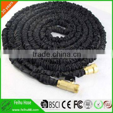 Brass fitting 3 times expanding 50ft 75ft latex expandable garden hose garden water hose garden hose