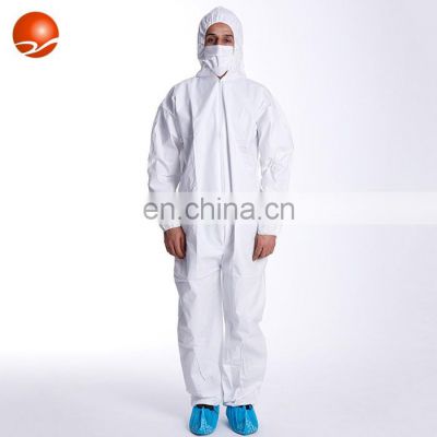 Factory direct disposable ppe coveralls with cap full body protection