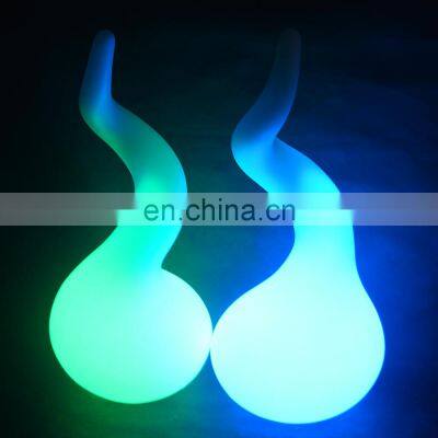 decorative event led bar /IP 65 Waterproof PE material RGB 16 color chargeable led water-drop other holiday lighting floor lamp