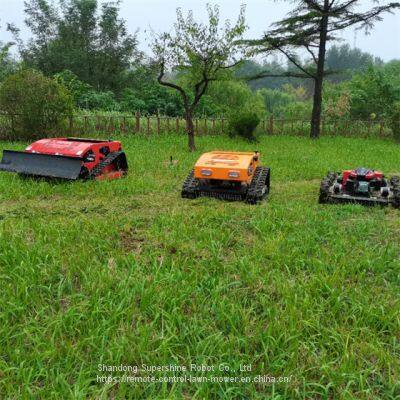 remote control steep slope mower, China remote controlled grass cutter price, robot lawn mower for hills for sale