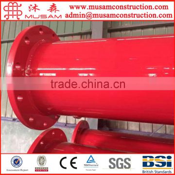 Flange connection fire annihilator plastic coated steel pipe