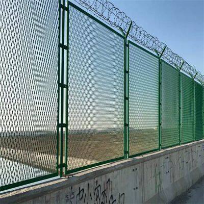 Customized highway steel plate mesh bridge beam anti throwing net manufacturer installation