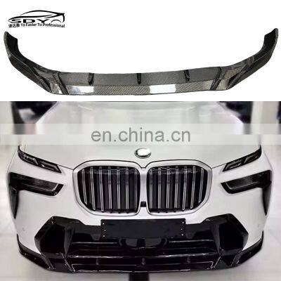 G07 X7 Lci High Quality Carbon Fiber Front Lip Front Bumper Lip Front Splitter For BMW X7 G07 M-Sport Lci