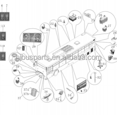 Other Performance Parts Hight Quality Auto Parts Air Conditioning Sensor 1005 Temperature Sensor for China Bus School Parts photo-5