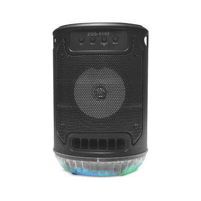 SING-E ZQS5105 Gift Colorful LED Light Compatible USB Wireless AUX PORTABLE Woofer Speaker Wireless Amplifier