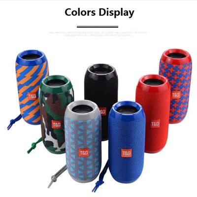 TG117 Outdoor Speaker Waterproof Portable Wireless Column Loudspeaker Box Support TF Card FM Radio Aux Input haut parleurs