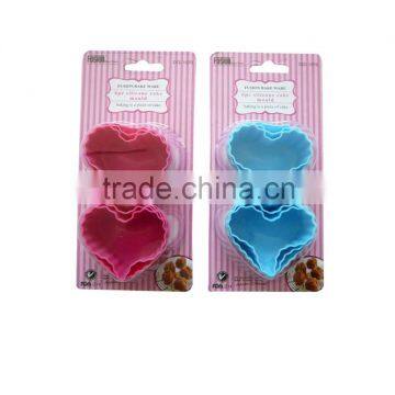 silicone cup cake mold rice cake mould heart shape baking cake mold