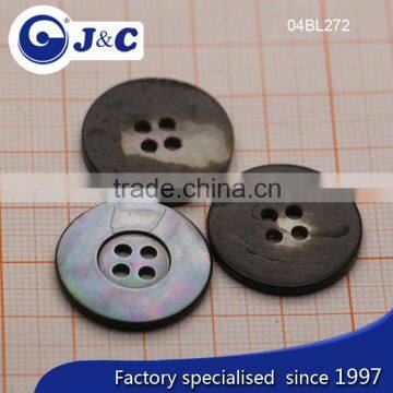 Blacklip Shell Buttons, Mop Sea Shell Buttons, Flat 4 Holes Round Shirt Button photo-2