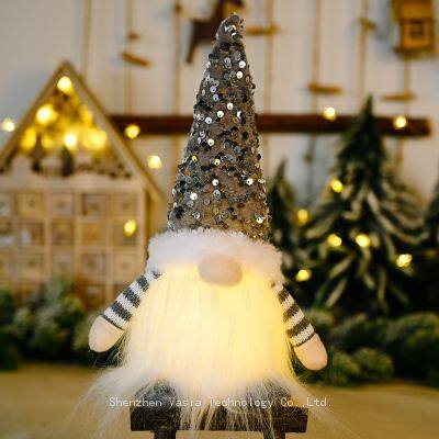 Christmas Glowing Elf Faceless Dolls - LED Light Ornaments for Navidad Gifts Home Decor Bulk Order