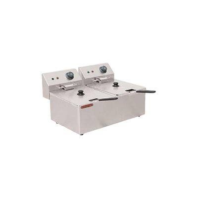 Electric Double Tanks Fryer With Oil Filtration System for Restaurants