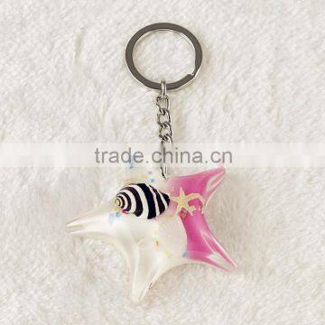 Wholesale Real Starfish Key Chain Rings photo-2