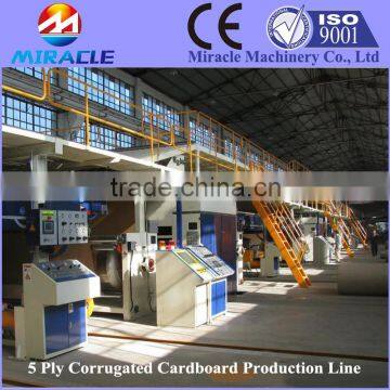 Factory sell corrugated cardboard making machine with thin slitter scorer fluted paper machine