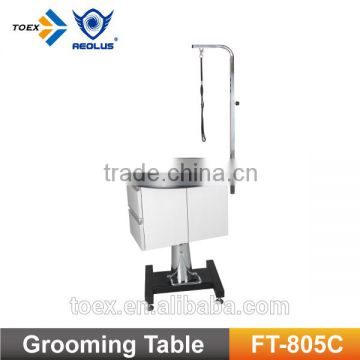 Hydraulic Pet Grooming Table with Cabinet