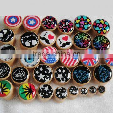 Acrylic new design piercings externally Ear plugs tunnels with logo