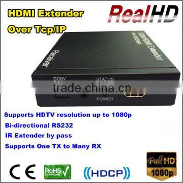 2016 Best Quality 1080p HDMI Extender 120m by cat5e/6 Over TCP/IP