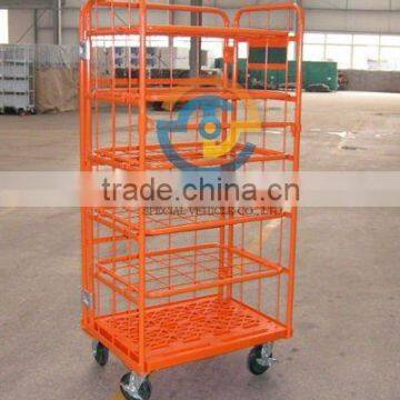 rolling cart, rolling cage cart, industrial rolling cart, warehouse rolling cart