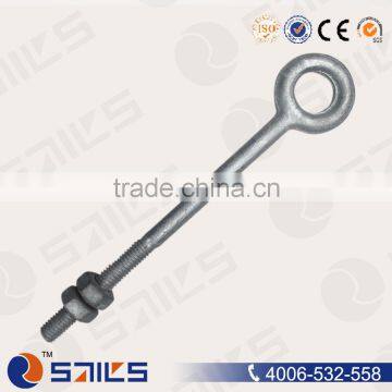 2014 high quality galv us type regular eye bolt with nut