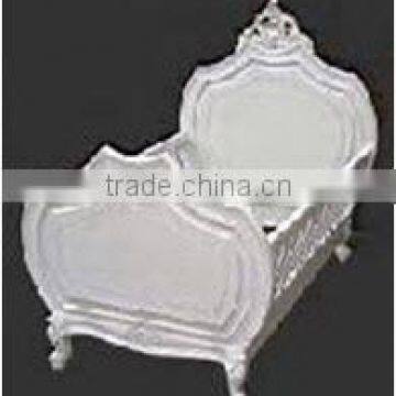 French Baby Bed Color White