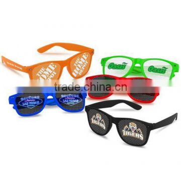 advertising wholesale China hot UV 400 pinhole sun glass with FDA CE