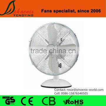 CE GS Certificate high quality 12" inch 3 speed metal desk fan