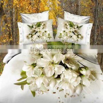 trade assurance 100% cotton 205TC sateen reactive printed fabric for duvet cover and bed sheet