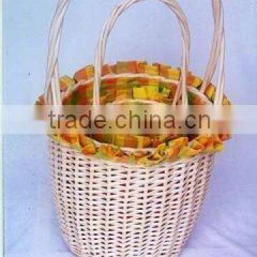 cheap willow shopping basket