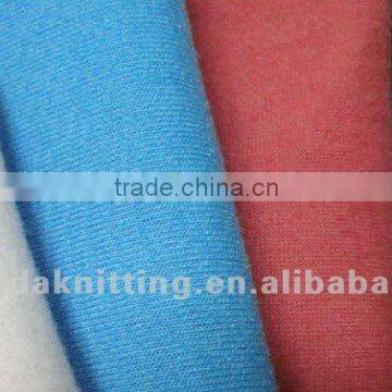 50% cotton 50% polyester one side brushed fleece knitted fabric