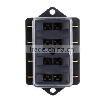 4 Way Fuse Box DC 12V 24V Max DC 32V Circuit Car Trailer Auto Blade Fuse Box Block Holder ATC ATO 2-input 4-ouput Wire photo-3
