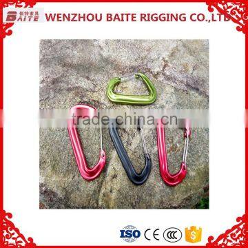 Outdoor D Shaped Carabiner Bit Aluminum Snap Hook, Mini Carabiner Wholesale China Manufacturer