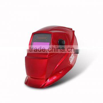 Red Painting Plastic Shell Auto Darkening Welding Helmet
