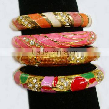 Vintage Style Multi Colored Epoxy Bangle photo-4