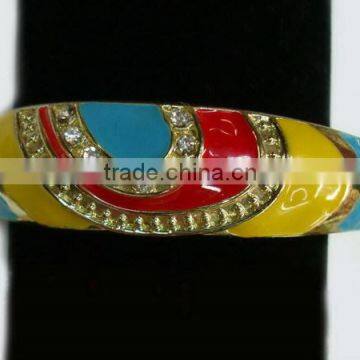 Vintage Style Multi Colored Epoxy Bangle