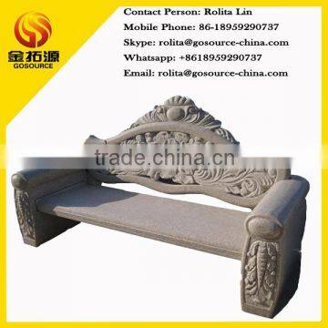 outdoor garden stone chair