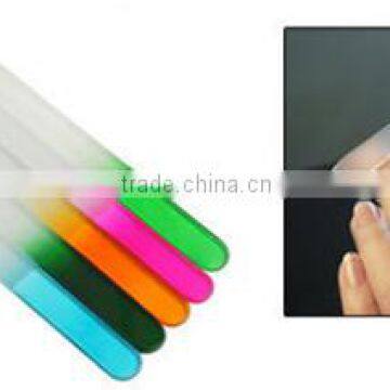 Durable Crystal Glass Nail File Buffer Art Files Tool/ wholesale supplier glass nail file [572919cm/14cm, print your logo