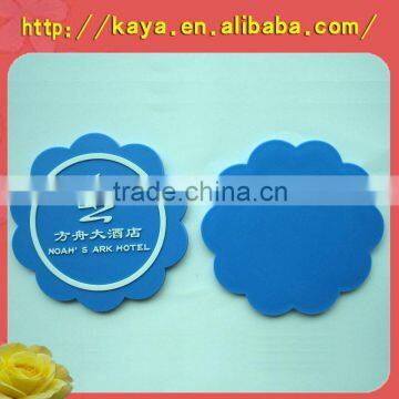 OEM 3d embossed soft plastic bottle coaster