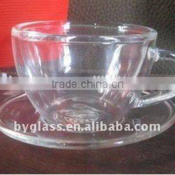 Transparent Borosilicate Glass Tea Cup Without Handle