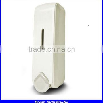 white wall mount liquid soap dispenser with hand pump