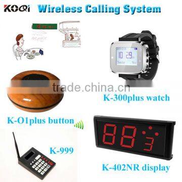 Electronic Waiter Caller Service Calling of Watch Pager and Call Service Buzzer